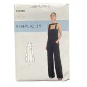 SIMPLICITY PATTERN R10603 Cynthia Rowley Jumpsuit Size 4-12 UNCUT