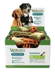 Whimzees Toothbrush Dental Dog Treats - X-Large (>27kg) - 18 pack