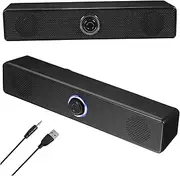 ETHZZLE Wired Speaker Sound Bar Soundbar Sound Speaker Soundbar with Subwoofer Home Monitor Soundbar Small Soundbar for Tv Desktop Speaker Slim USB Speaker Speakers Ultra Thin Bass Plastic