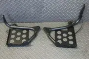 NEW Black Heel Guards footrest stand Yamaha Banshee left + right nerf bars