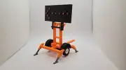 Custom 1/24 Posable Arrow Board Trailer