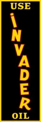 Invader Motor Oil Vertical Style NEW Sign 6x18" & Free Shipping