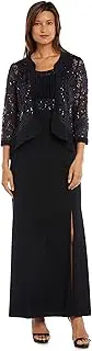 [R&M Richards] RM Richards Women 2 Piece Lace Jacket Long Dress