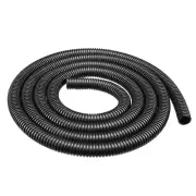 1.6 M 12 x 15.8 mm PP Flexible Corrugated Conduit Tube for Garden,Office Black