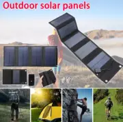 70/40W Foldable Solar Panel 5V USB Portable Battery Charger for Cell Phone Outdo