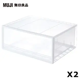 【MUJI 無印良品】PP衣裝盒/橫式/大/2入