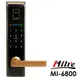 【促銷】Milre 美樂 四合一密碼/指紋/卡片/鑰匙智能電子門鎖(MI-6800)(黑金色)(附基本安裝)