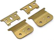 2 Packs Professional T Outliner Replacement Blades #04710/04521Compatible with Andis T Outliner Trimmer, GTX, G, GO, GTO, Headliner LS2 LS3 Hair Trimmers (Gold)