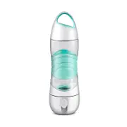 Portable Usb Air Humidifier Spray 400Ml Water Bottles Outdoor Sports Spray Bottle With Light Blue