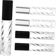 OATIPHO 5pcs Essential Oil Roller Bottles Glass Perfume Storage Bottles Compact Convenient Design for Travel Smooth Application Reusable Travel Accessories Random Color