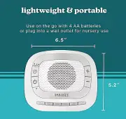 ✨ Homedics Rejuvenate White Noise Machine 6 Sounds Sleep Aid Timer Portable Trav