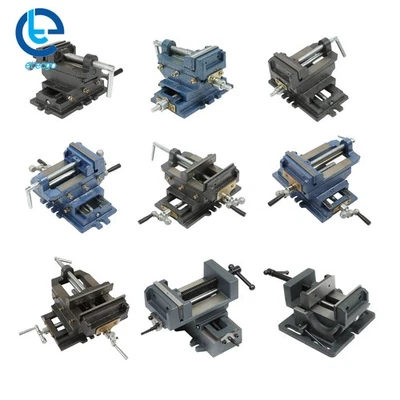 3"/4"/5"/6" Bench Vise 2 Way X-Y Clamp Vise Cross Drill Press Vise Slide Milling