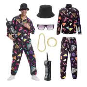 NWT Men’s Retro 80s Tracksuit with Accessories Sz XXL