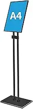 A2 Advertising Display Stand，11x17 Inches Adjustable Sign Holder Poster Stand, 8.5x11 Inch Heavy Duty Floor Sign Stand With Snap Open Frame For Vertical And Horizontal Sign Displayed A2