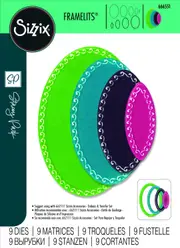 Sizzix Framelits Die Set 9PK Fanciful Framelits Clare Classic Ovals by Stacey Park