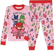 [INTIMO] PJ Masks Toddler Girls' Gekko Catboy Owlette Title Logo Sleep Pajama Set