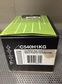 在飛比找Yahoo!奇摩拍賣優惠-(含稅價)Lexmark C540 黑色原廠碳粉匣 C540