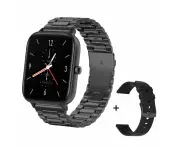 Colmi P8 Gt Smartwatch 1.69 Inch Bluetooth Calling Heart Rate 13 Sport Models Ip67 Waterproof Smart Watch For Men Women Black Steel Strap