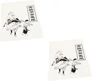 BEBEMOKO 2sets Xuan Rice Paper for Calligraphy Drawing Practice Blank Sumi Paper Rolls 30sheets*2