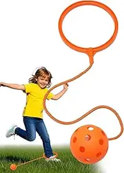 Ankle Skip Ball,Single-Leg Swing Rotating Soft Jumping Ring Assorted Colors | Outside Exercise Skipping Toy Coordination Fitness Sports Ball for Birthday