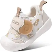 [DEEKEY] Toddler Girls Little Big Kid Lightweight Breathable Sneakers Strap Knit Mesh Athletic Runing Walking Sports Shoes
