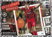Topps Match Attax 2023 2024 Steven Gerrard Legandary Moment Trading Card