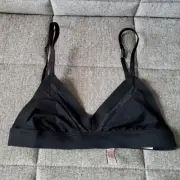 Victoria's Secret Black Triangle Lounge Bralette Bra Size XS