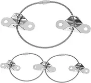 ORFOFE 3 Sets Proofing Furniture Straps Durable Stainless Steel Wall Safety Kit for Securing Cabinets Bookshelves and Tvs Easy to Install Versatile Safety