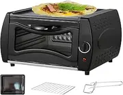 2-in-1 Tandoor Oven Mini, 12L Pizza Chapati Roti Lahmacun Manakish Naan Bread Maker with Bake Tray/Bake Rack/Tray Handle, for Takeaway Kitchen Appliance