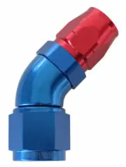 Aeroflow STEPPED 45 DEG HOSEEND -16 HOSTO -12AN EXPANDER HOSE END BLU