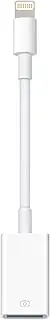 [Apple MFi Certified] Apple Lightning to USB Camera Adapter Lightning Female USB OTG Cable Adapter for Select iPhone, iPad Support Connect Camera, Card Reader, Flash Drive, MIDI Keyboard, White