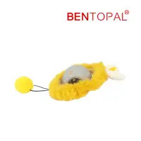 在飛比找momo購物網優惠-【BENTOPAL】兔耳造型智能逗貓車(互動貓玩具/逗貓玩具