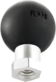 RAM Mounts Ball Adapter with 1/4-20 Inch Threaded Hole and Hex Post - B Size
