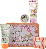 Cath Kidston Hand Cream & Balm Set, 30ml & 9g, Giftable Festive Tin, Vegan Friendly, Essentials Oils