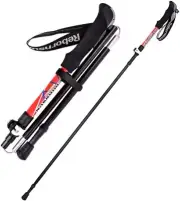 Aluminium Trekking Poles, Collapsible Anti-Shock Walking Trekking Poles