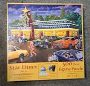SunsOut Jigsaw Puzzle STAR DINER art by Joseph Burgess 18" x 24" 500 Pieces NIB