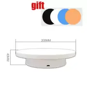 20cm Electric Rotating Display Stand Photography Turntable Jewelry Model Holder