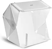 ORANGEMONKIE [Foldio3 +Halo Bars] Portable Photo Studio 25 inch Photo Shooting Tent Lighting Box