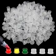 Tattoo Ink Caps Small - Autdor 300Pcs Tattoo Cups 11mm Disposable Tattoo Ink Cups With Base Microblading Pigment Caps for Tattoo Permanent Makeup Container Cap Tattoo Accessories Tattoo Supplies