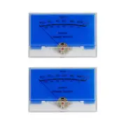 2pcs Lake Blue VU Meter High Precision DB Header Big Size Amplifier w/ Backlight