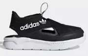 Kids Adidas 360 Sandal C Comfort Slide Slip On Shoe Black White GX0861 Size 3
