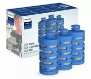 one Philips Replacement Filter Water GoZero Fitness Cartridge Activated C...