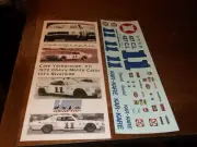 Cale Yarborough #11 1972 KAR-KARE Chevy MC 1/24th scale decals LoboGraphix