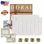 Sustainable Diatomite Stone Bath Mat Duo - 23.6"x15.4" in Rain Sandstone Design