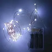 KARSUM Christmas Decoration Outdoor String Lights,8 Memory Modes and 6-18 Hours Timer(White,1Pcs)