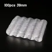 Holder Coin Storage Holder Pack Set 100Pcs 39MM Capsule Case Container