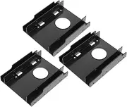 HOMSFOU 3pcs 2.5-inch to 3.5-inch Hard Drive Bay Adapter Ssd to HDD Mounting Bracket Precise Craftsmanship for Pc