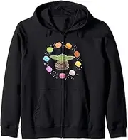 [STAR WARS] The Mandalorian Grogu Galactic Macarons Zip Hoodie