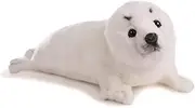 [HANSA] No. 3766 Seal Plush Toy, 15.0 x 7.1 x 7.5 inches (38 x 18 x 19 cm), Cream, Acrylic