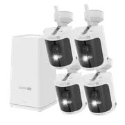 AllSecure4K+ Wireless Security Kit with 4 x 4K Wire-Free Cameras & Power Hub